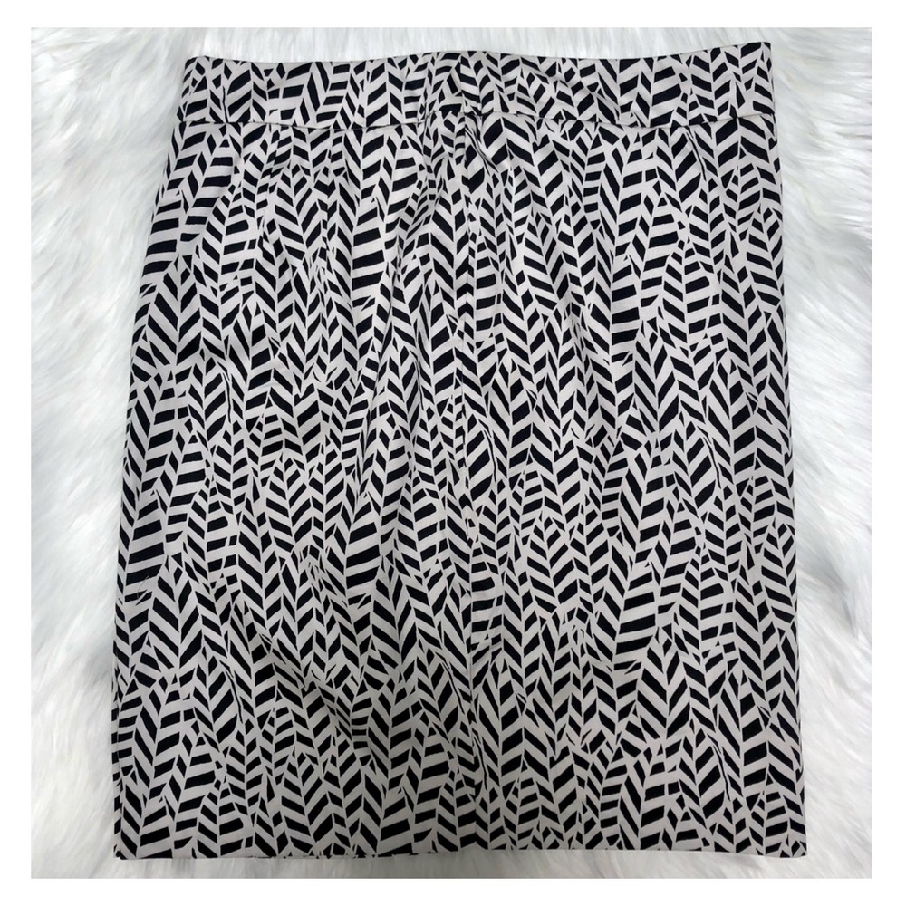 Ann Taylor LOFT Black White Pencil Skirt NWT - Picture 2 of 5